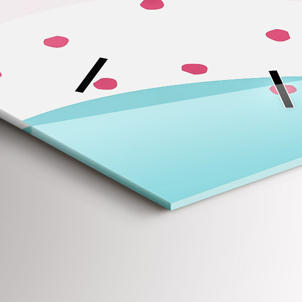 Reloj vertical Abstracción en pastel - espejomat.es