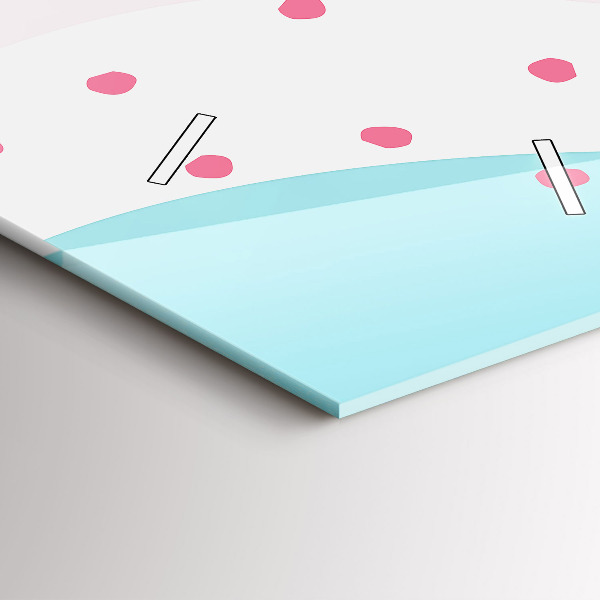 Reloj vertical Abstracción en pastel - espejomat.es