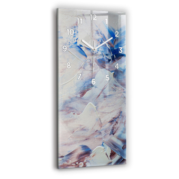 Reloj de cristal vertical Textura de pintura abstracta - espejomat.es