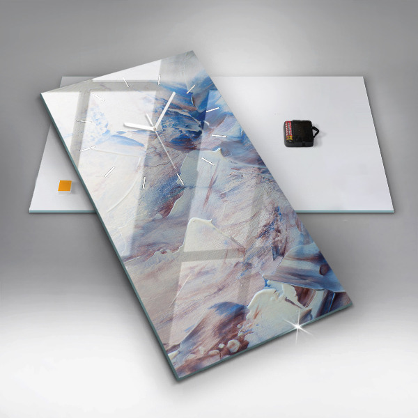 Reloj de cristal vertical Textura de pintura abstracta - espejomat.es