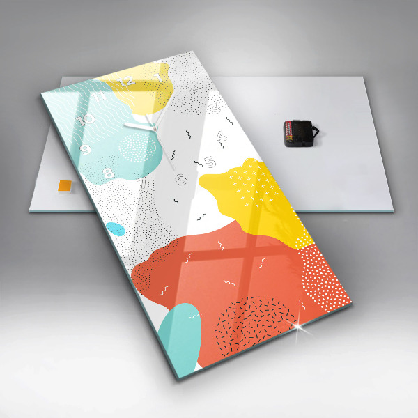 Reloj vertical Abstracción POP - espejomat.es