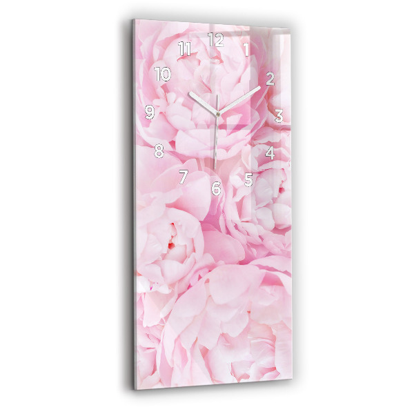 Reloj de cristal vertical Flores en flor - espejomat.es