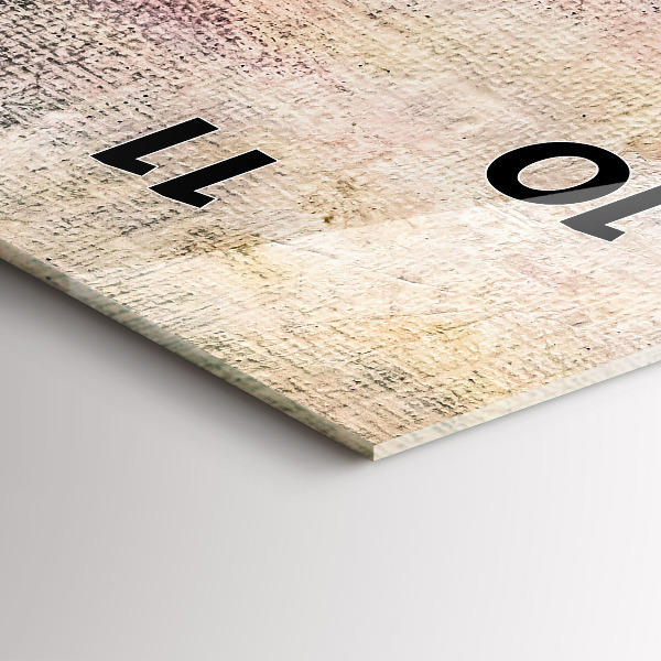 Reloj vertical Abstracción pintada - espejomat.es