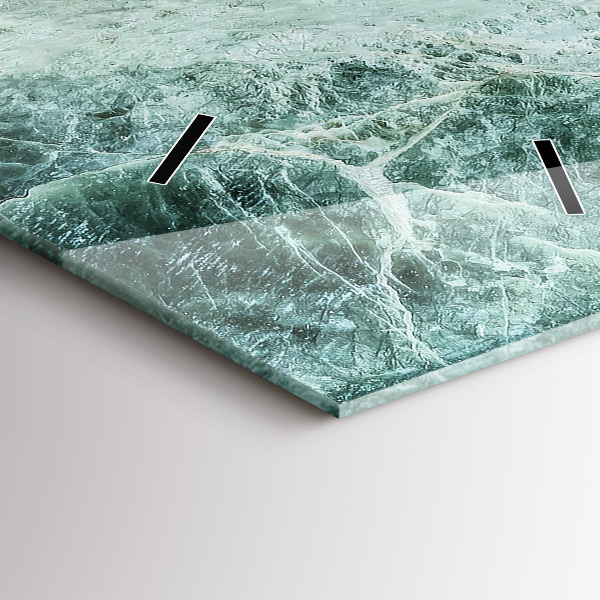 Reloj de vidrio vertical Mármol Piedra Textura - espejomat.es