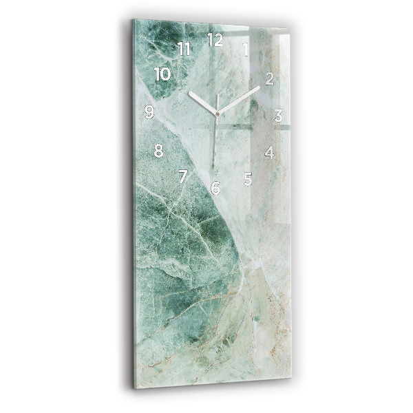 Reloj de vidrio vertical Mármol Piedra Textura - espejomat.es