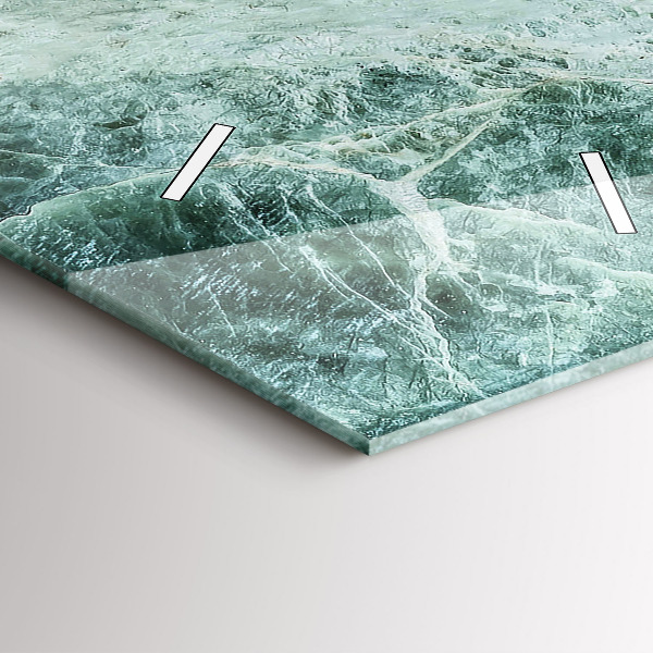 Reloj de vidrio vertical Mármol Piedra Textura - espejomat.es