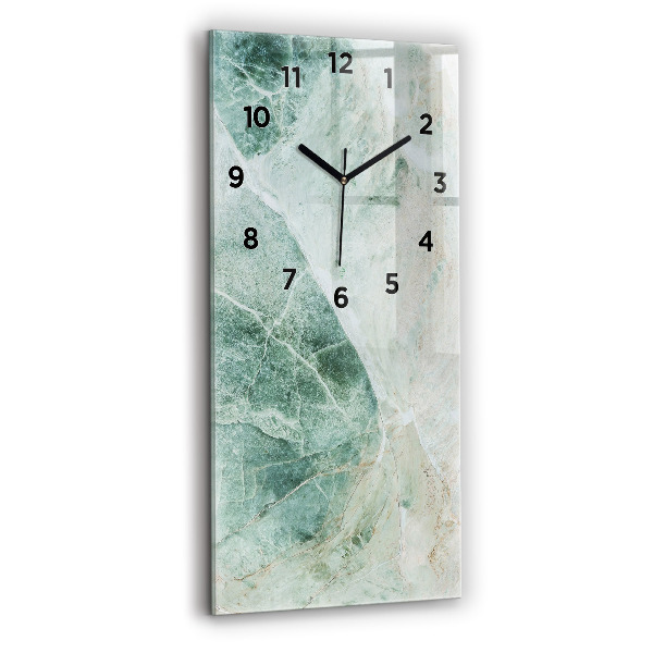 Reloj de vidrio vertical Mármol Piedra Textura - espejomat.es
