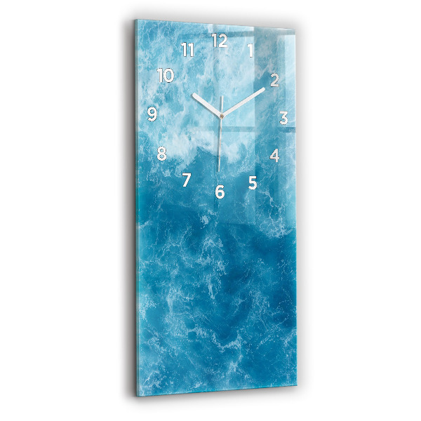 Reloj de cristal vertical Agua de mar - espejomat.es