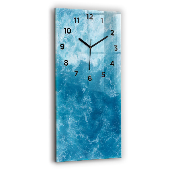 Reloj de cristal vertical Agua de mar - espejomat.es
