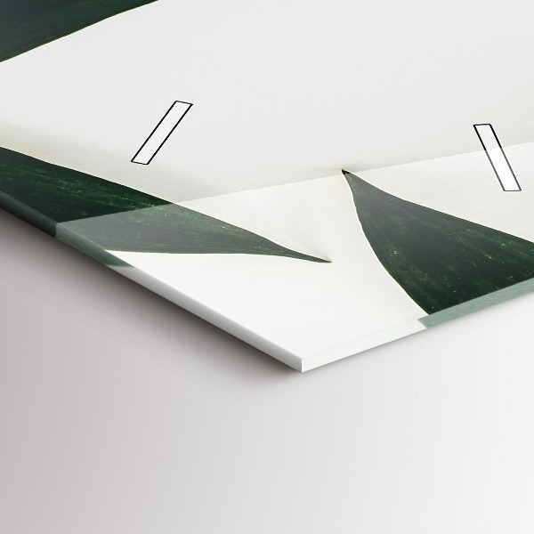 Reloj de vidrio vertical Marco de hojas - espejomat.es