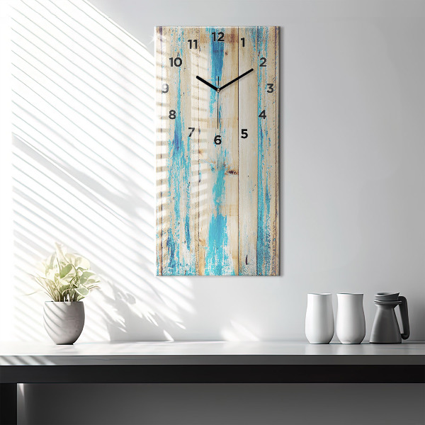 Reloj vertical Madera rayada - espejomat.es