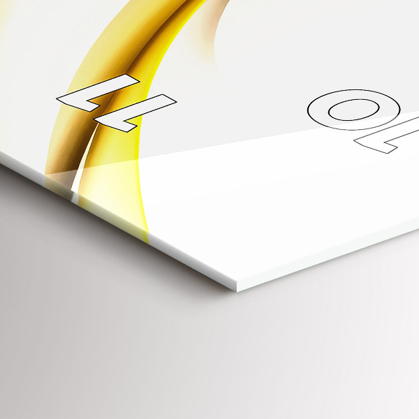 Reloj de cristal vertical Ola abstracta - espejomat.es