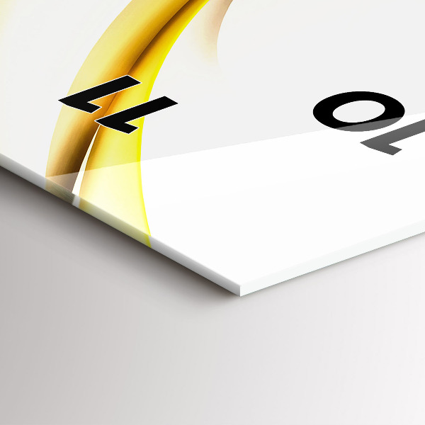 Reloj de cristal vertical Ola abstracta - espejomat.es