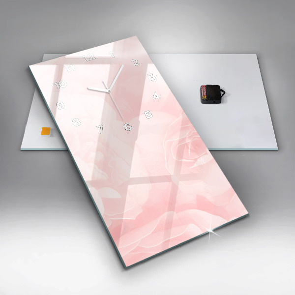 Reloj vertical Rosas en flor - espejomat.es