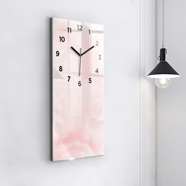 Reloj vertical Rosas en flor - espejomat.es