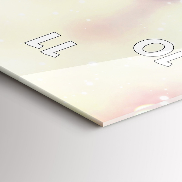 Reloj de vidrio vertical Flores de primavera - espejomat.es