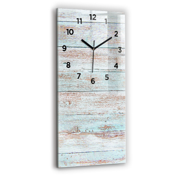 Reloj vertical Madera en colores pastel - espejomat.es