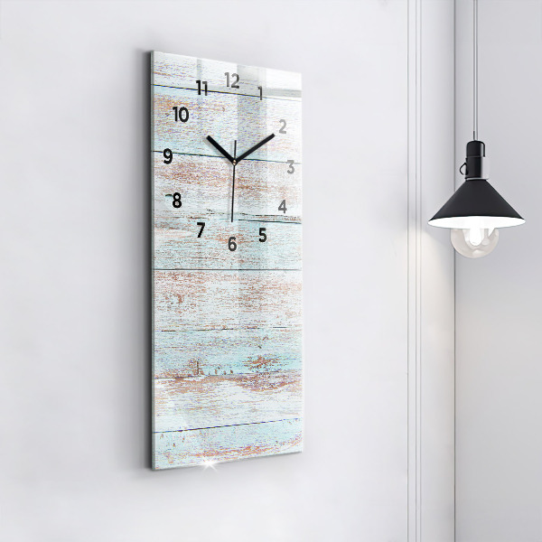 Reloj vertical Madera en colores pastel - espejomat.es