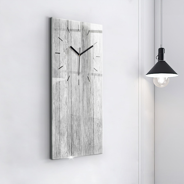 Reloj de vidrio vertical Paneles de madera - espejomat.es