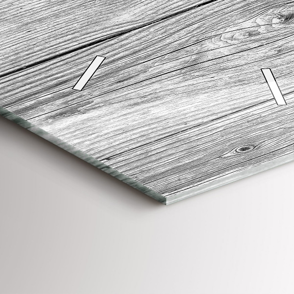 Reloj de vidrio vertical Paneles de madera - espejomat.es