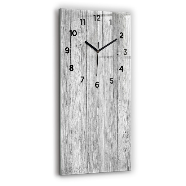Reloj de vidrio vertical Paneles de madera - espejomat.es