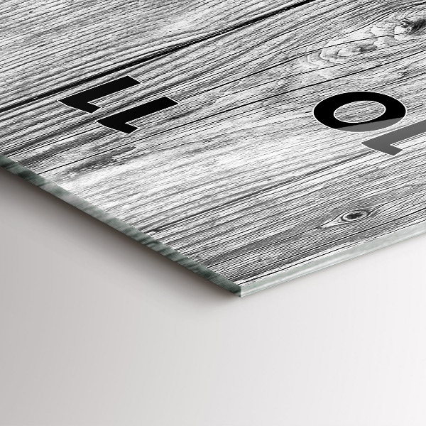 Reloj de vidrio vertical Paneles de madera - espejomat.es