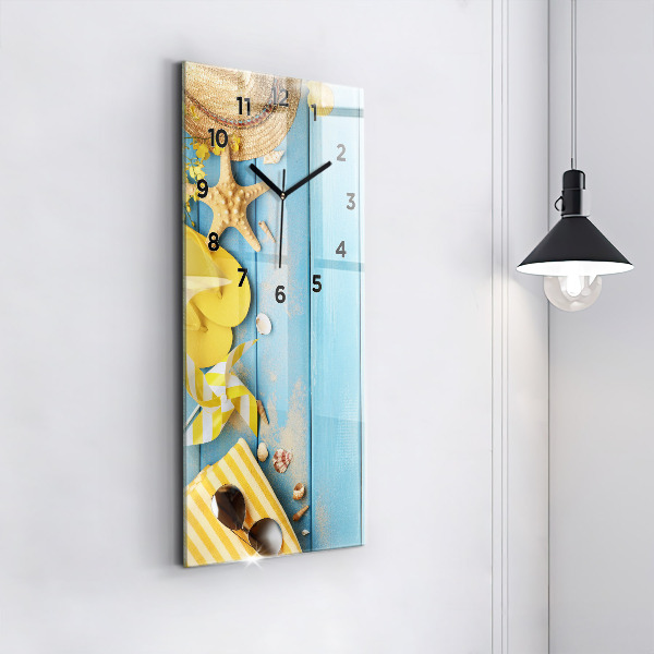 Reloj de vidrio vertical Accesorios de playa y tablas - espejomat.es