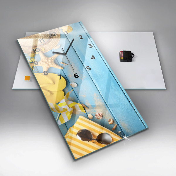 Reloj de vidrio vertical Accesorios de playa y tablas - espejomat.es