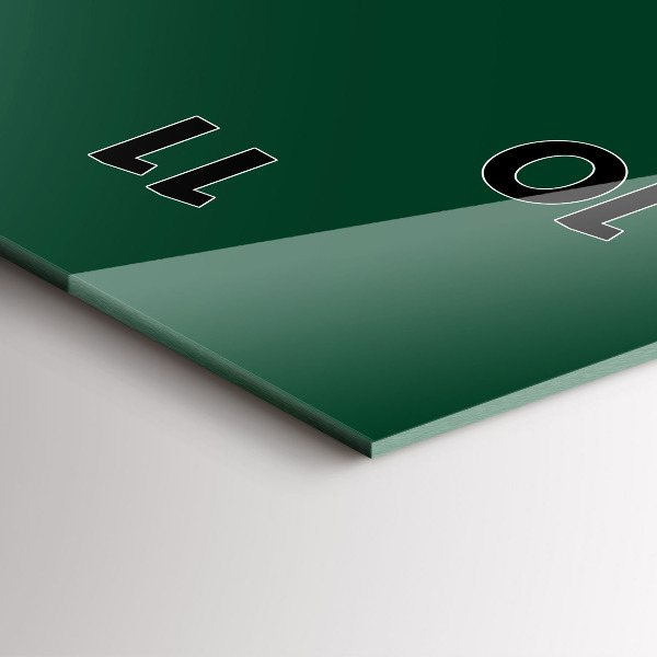 Reloj vertical Botella de color verde - espejomat.es