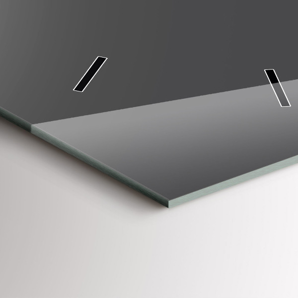 Reloj de cristal vertical Color gris - espejomat.es