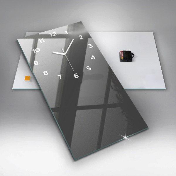 Reloj de cristal vertical Color gris - espejomat.es