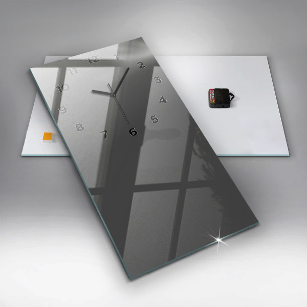 Reloj de cristal vertical Color gris - espejomat.es
