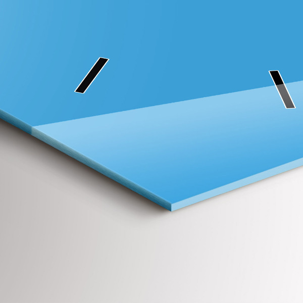 Reloj de vidrio vertical Color azul - espejomat.es