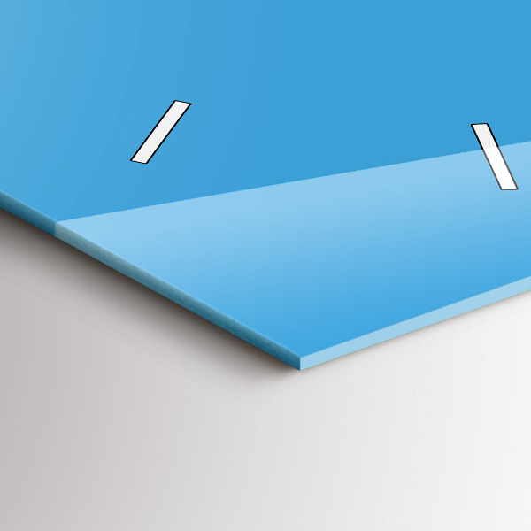 Reloj de vidrio vertical Color azul - espejomat.es