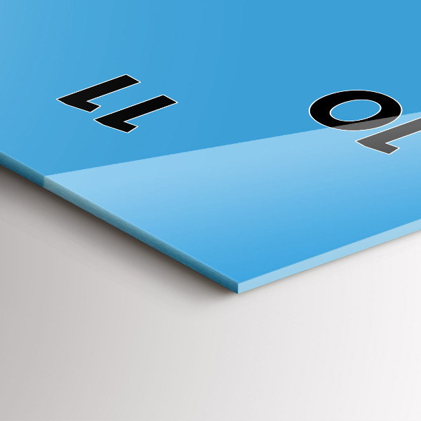 Reloj de vidrio vertical Color azul - espejomat.es