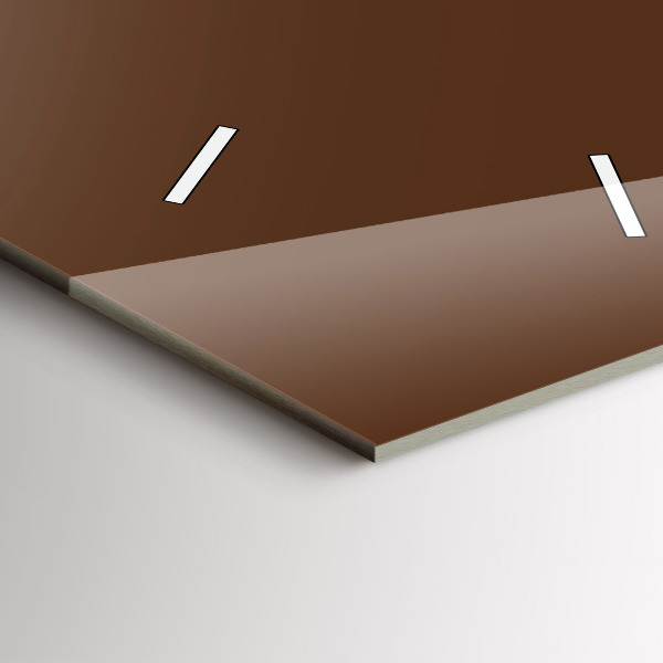 Reloj de vidrio vertical Color marrón - espejomat.es