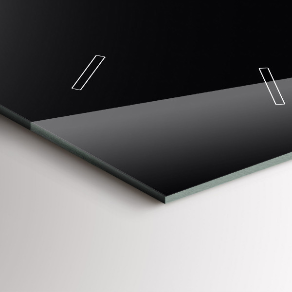 Reloj de vidrio vertical Color negro - espejomat.es