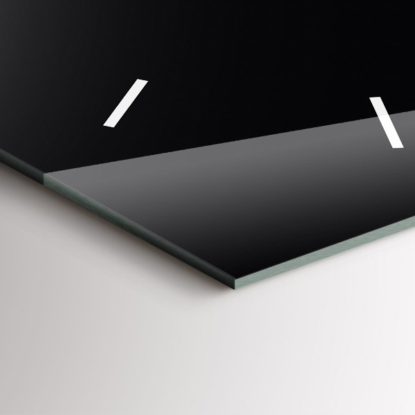 Reloj de vidrio vertical Color negro - espejomat.es