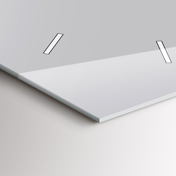 Reloj de cristal vertical El color gris claro - espejomat.es