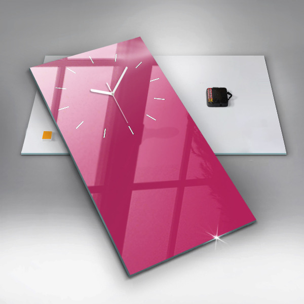 Reloj vertical El color rosa fuerte - espejomat.es