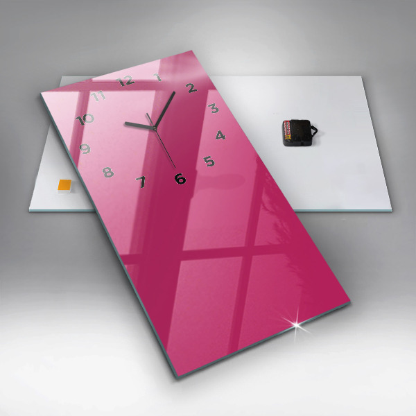 Reloj vertical El color rosa fuerte - espejomat.es