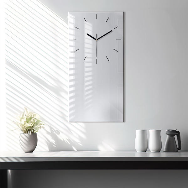 Reloj de cristal vertical Color blanco oscuro - espejomat.es