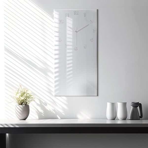 Reloj de cristal vertical Color blanco oscuro - espejomat.es
