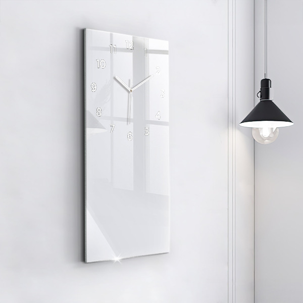 Reloj de cristal vertical Color blanco oscuro - espejomat.es