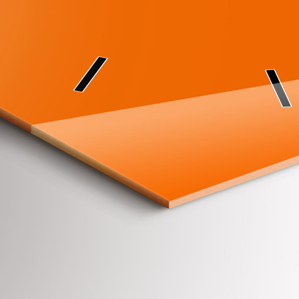 Reloj de cristal vertical Color naranja - espejomat.es