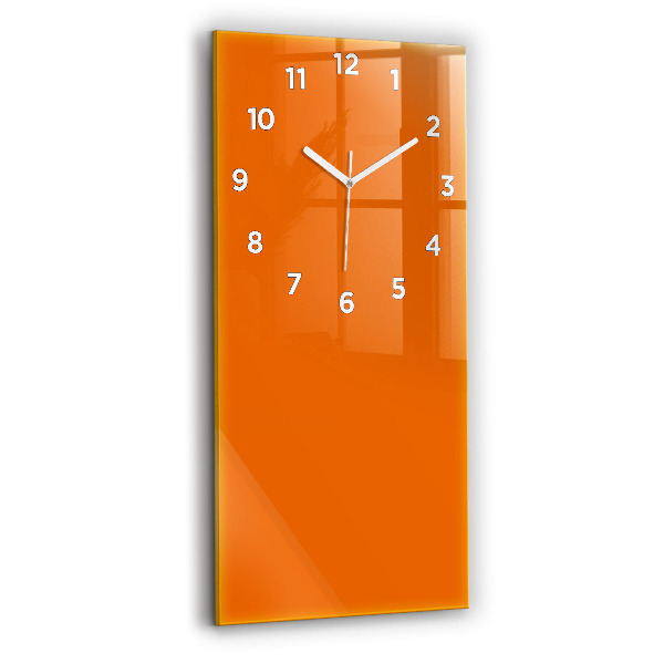 Reloj de cristal vertical Color naranja - espejomat.es