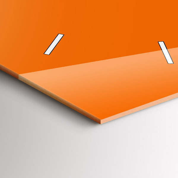 Reloj de cristal vertical Color naranja - espejomat.es