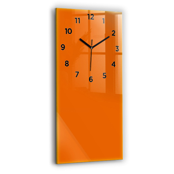 Reloj de cristal vertical Color naranja - espejomat.es