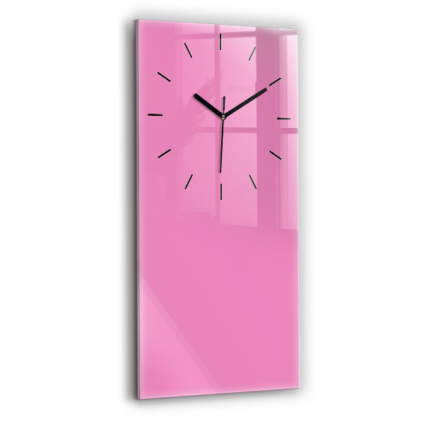 Reloj de cristal vertical Color rosa - espejomat.es