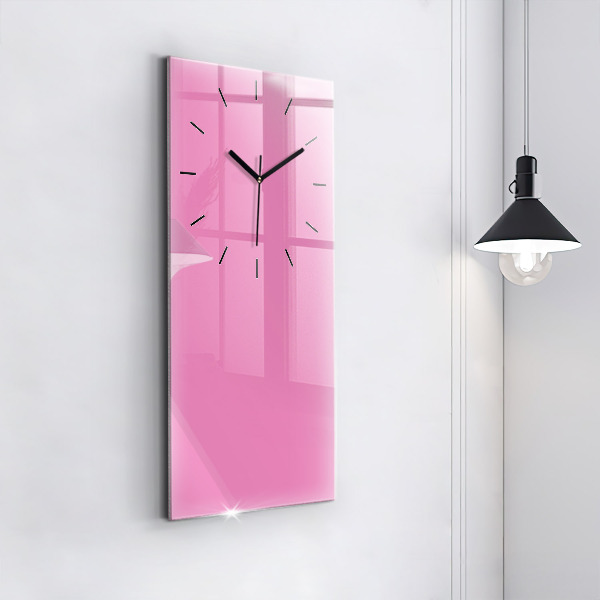Reloj de cristal vertical Color rosa - espejomat.es